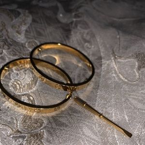 Designer inspired love bracelets